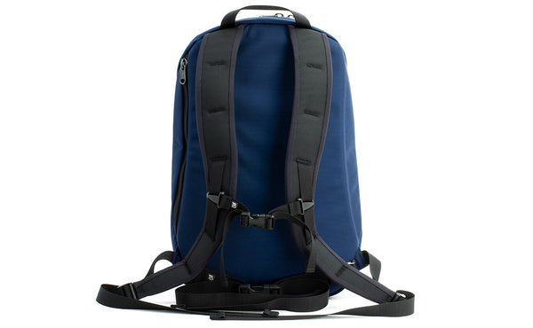 A rear shot of the Luminary 15 in Deep Blue (dark blue) 525 Ballistic.